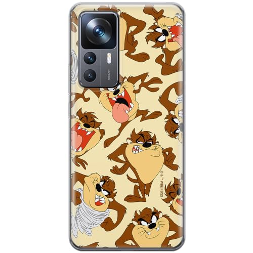 ERT GROUP etui na telefon Xiaomi 12T/ 12T pro/ K50 Ultra, case oryginalny i oficjalnie licencjonowany przez Looney Tunes, wzór Tasmanian 005, plecki z TPU częściowo przeźroczyste