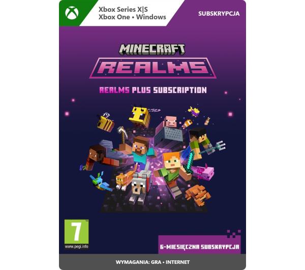 Minecraft Realms - 6 miesięczna subskrypcja [kod aktywacyjny] - PC, Xbox Series X/S / Xbox One