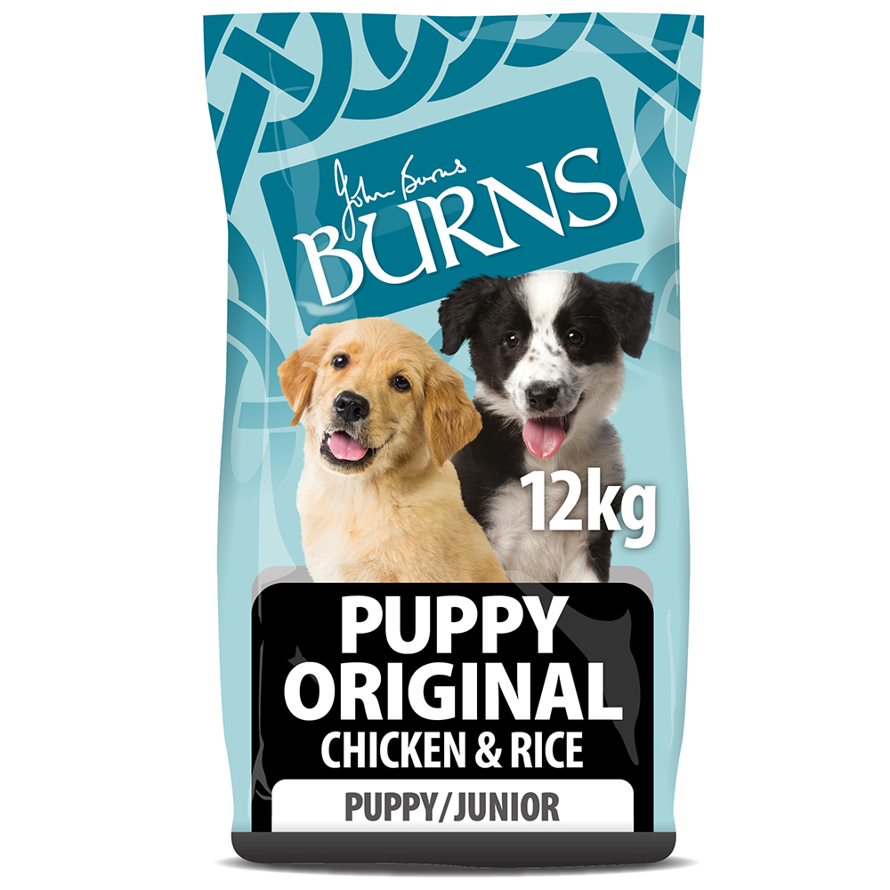 Burns Puppy Original - Kurczak i ryż - Opakowanie ekonomiczne: 2 x 12 kg