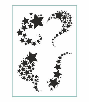 Tatuaże Tymczasowe Gwiazdki Duże Zestaw Czarnych Gwiazdek Naklejki Na Ciało A4 - Tattoo_012D