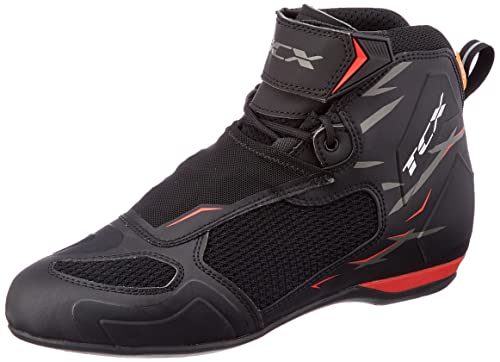 TCX Męskie buty motocyklowe R04d Air, czarny, czerwony, 36 EU