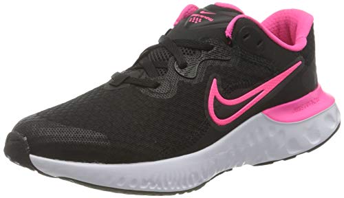 Nike Unisex dziecięce buty do biegania Renew Run 2 (Gs), Black Hyper Pink Dark Smoke Grey Smoke Grey Smoke Grey White - 36.5 EU