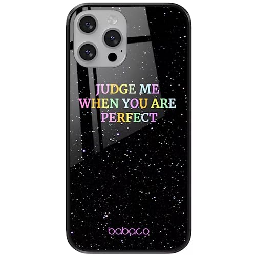 ERT GROUP etui na telefon Apple Iphone 13 MINI, case oryginalny i oficjalnie licencjonowany przez Babaco, wzór Judge me 002, wykonany z hartowanego szkła, etui ochronne