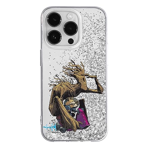 ERT GROUP etui na telefon Apple Iphone 14 PRO, case oryginalny i oficjalnie licencjonowany przez Marvel, wzór Guardians of the Galaxy 004, optymalnie dopasowane, z efektem płynnego brokatu