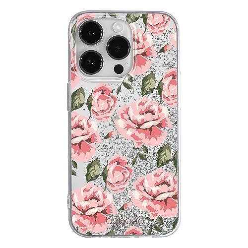ERT GROUP etui na telefon Apple Iphone 14 PRO, case oryginalny i oficjalnie licencjonowany przez Babaco, wzór Flowers 013, optymalnie dopasowane, z efektem płynnego brokatu