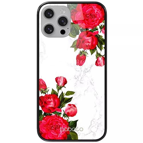 ERT GROUP etui na telefon Apple Iphone 13 MINI, case oryginalny i oficjalnie licencjonowany przez Babaco, wzór Flowers 007, wykonany z hartowanego szkła, etui ochronne