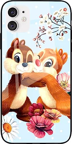 ERT GROUP etui na telefon Apple Iphone 13 MINI, case oryginalny i oficjalnie licencjonowany przez Disney, wzór Chip & Dale 003, wykonany z hartowanego szkła, etui ochronne