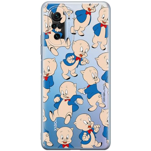 ERT GROUP etui na telefon Xiaomi MI 11i/ REDMI K40/K40 PRO/POCO F3/ F3 PRO, case oryginalny i oficjalnie licencjonowany przez Looney Tunes, wzór Porky Pig 001, plecki z TPU częściowo przeźroczyste