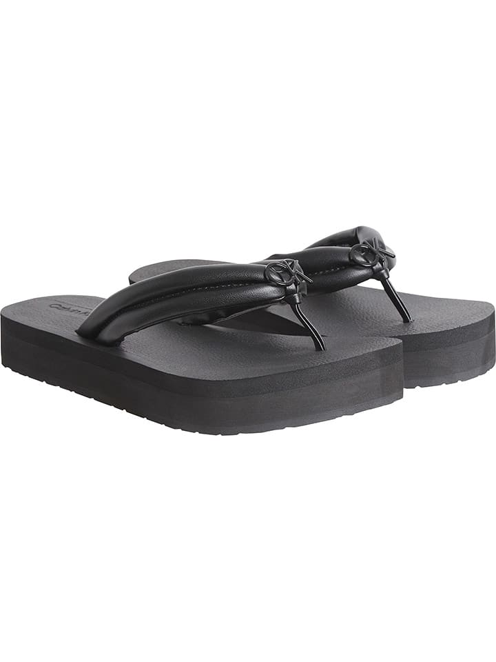 Calvin Klein Japonki w kolorze czarnym