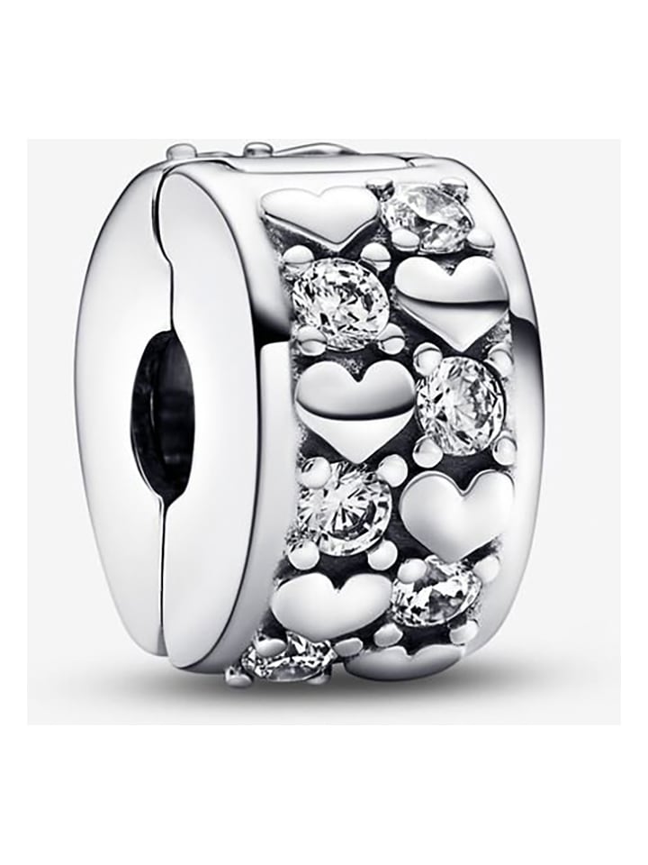Pandora Srebrny charms z cyrkoniami