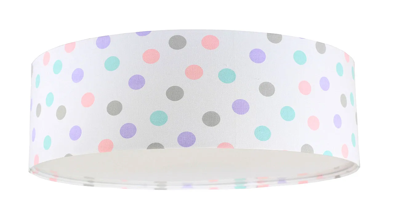 Dziecięca lampa sufitowa plafon w kropki - 13X A357 G0-H65
