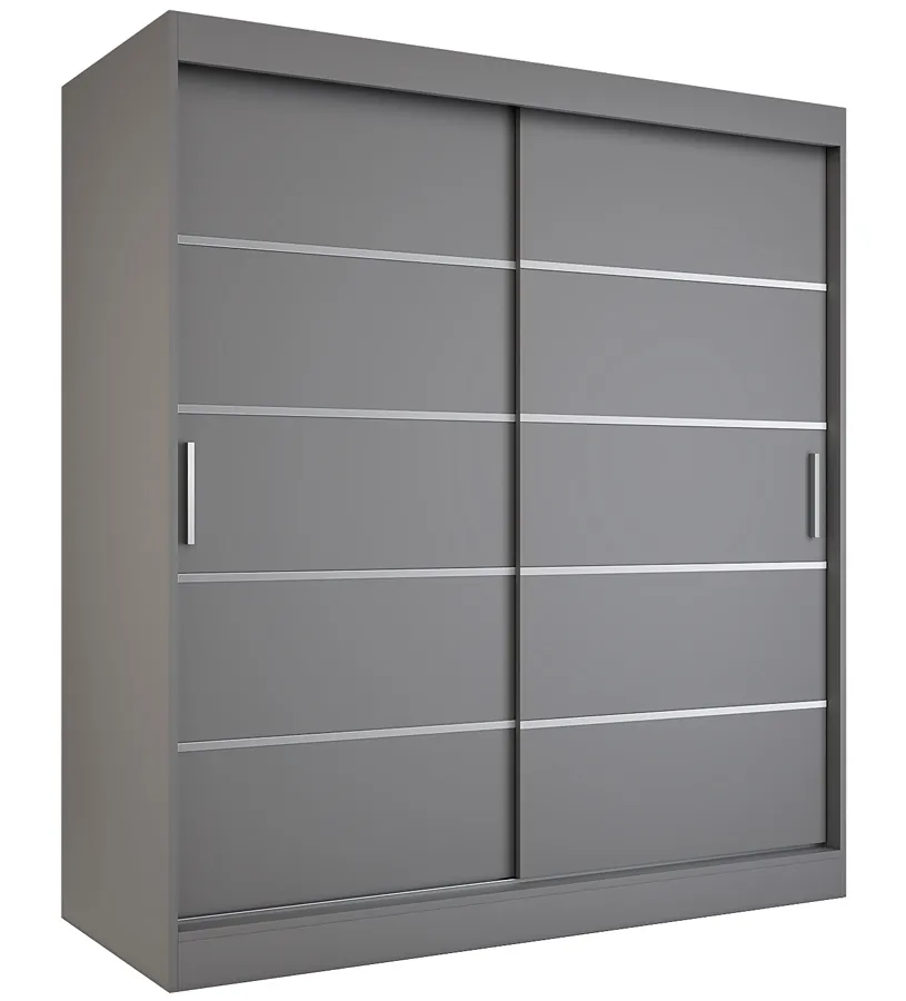 Szafa przesuwna antracyt 180 cm W1-W67