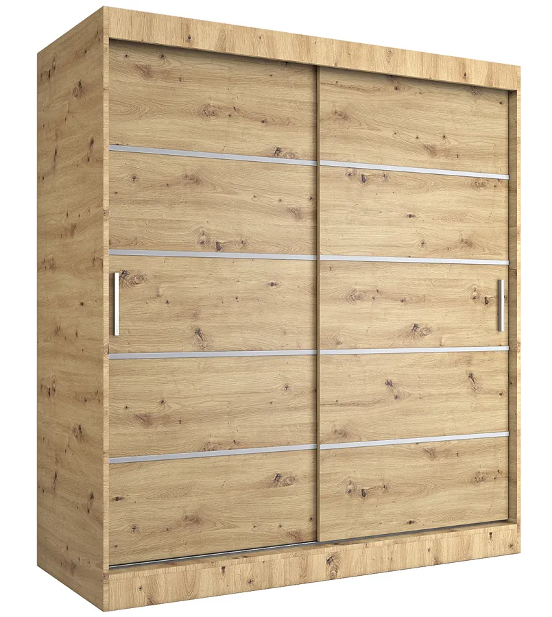 Szafa przesuwna dąb artisan 180 cm T6-M22