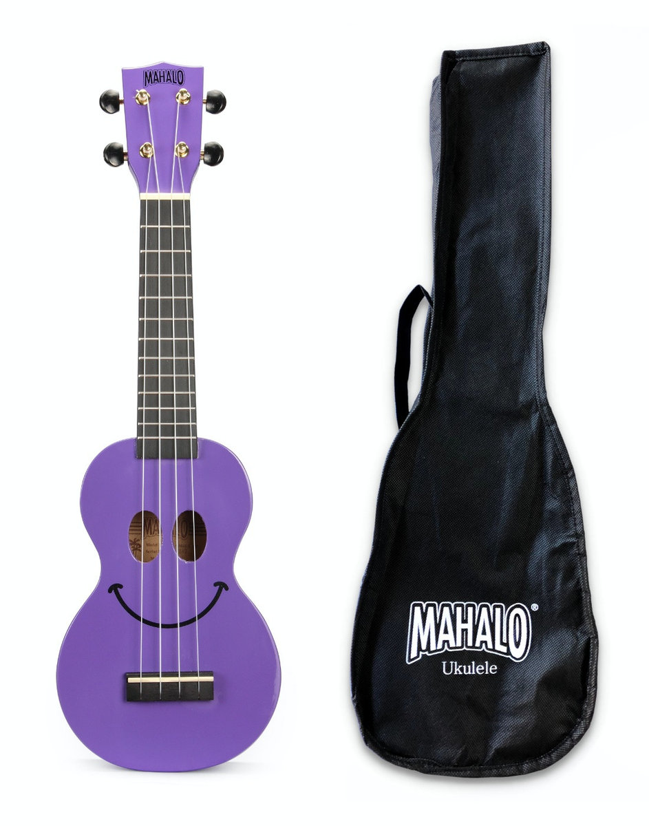 Mahalo U-Smile PP - ukulele sopranowe, fioletowe