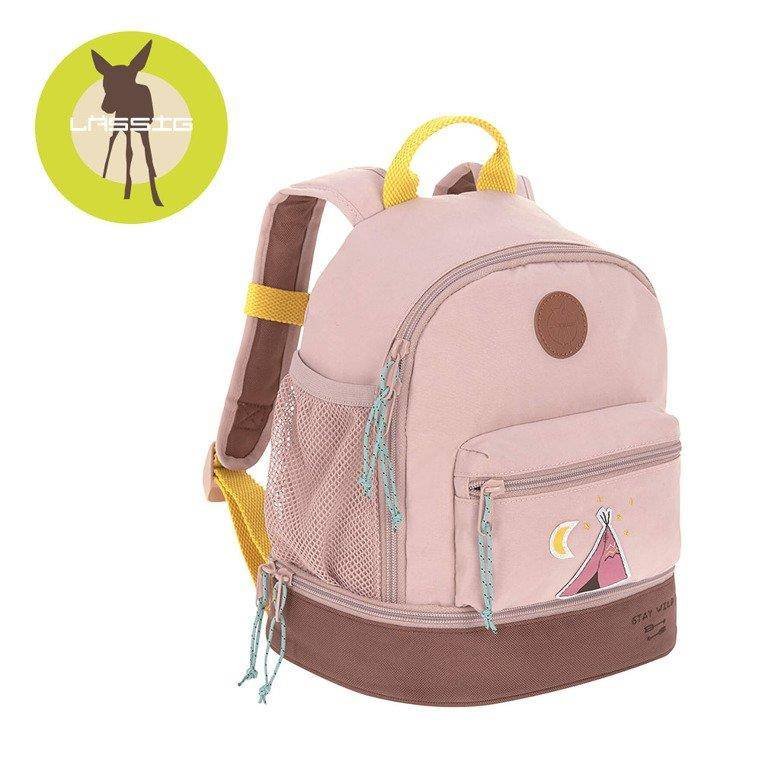 Lässig Swobodny plecak dziecięcy / Mini Backpack Adventure Tipi plecak dziecięcy, 27 cm, brudny róż