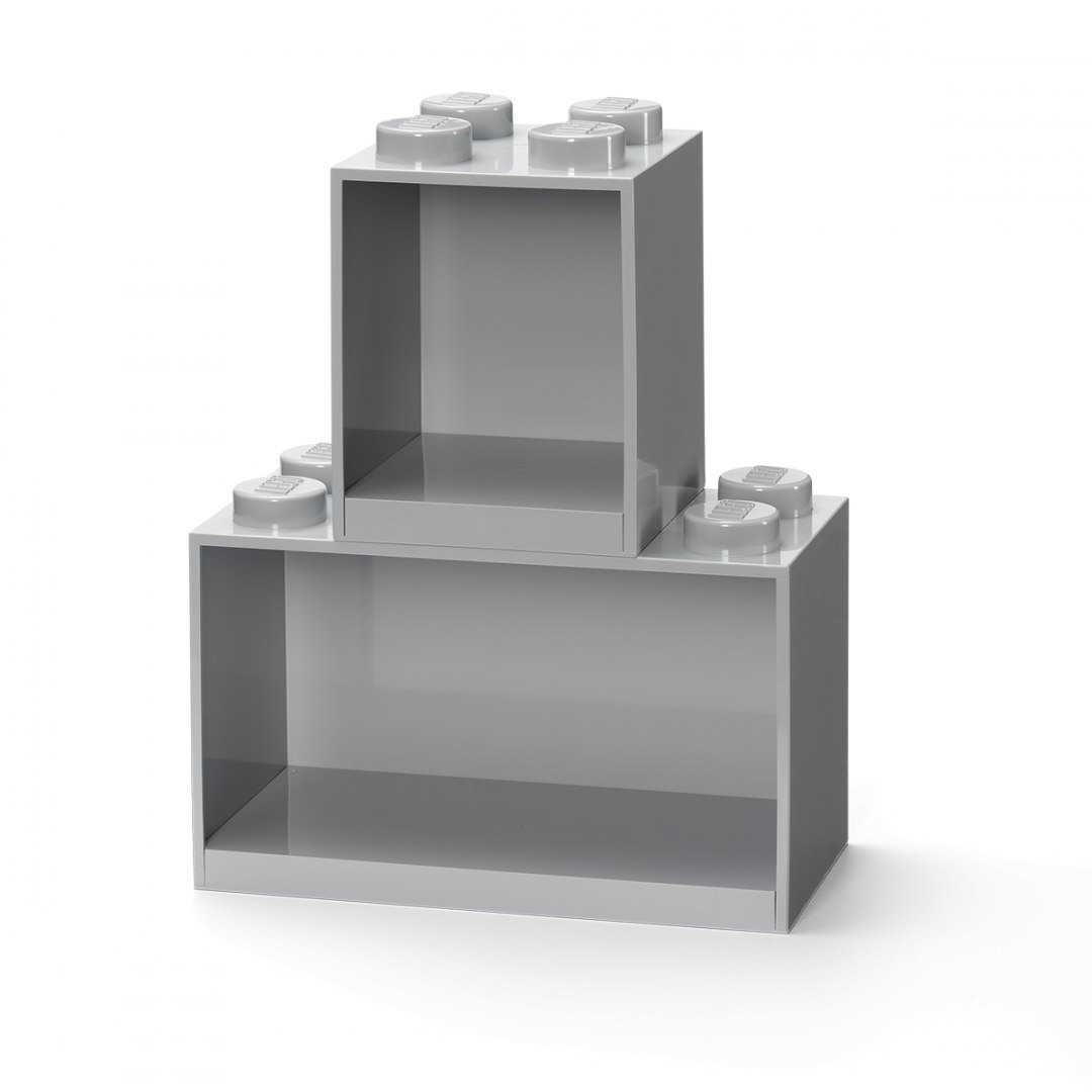 Lego Zestaw Półek Klocek 4 + 8 Szary 41171740