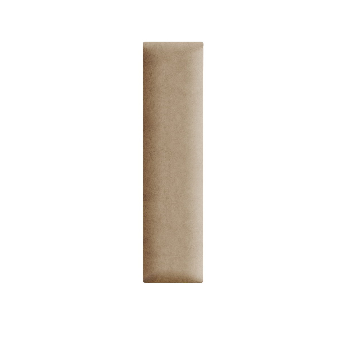 Panel ścienny 60 x 15 cm tapicerowany 3D Wezgłowie w kolorze beżowo-brązowym