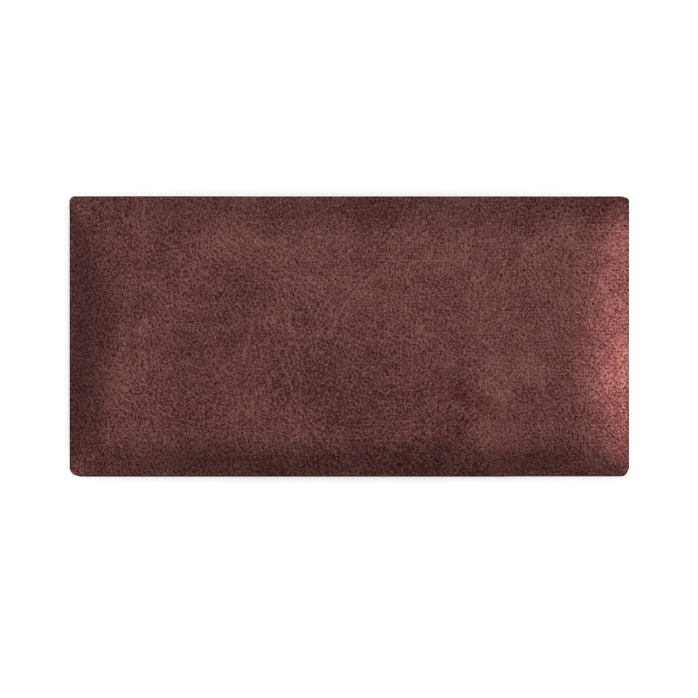 Panel ścienny 30 x 15 cm tapicerowany 3D Wezgłowie w kolorze brązowym