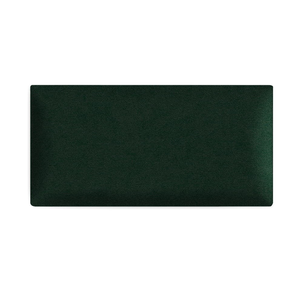 Panel ścienny 30 x 15 cm tapicerowany 3D Wezgłowie w kolorze butelkowej zieleni