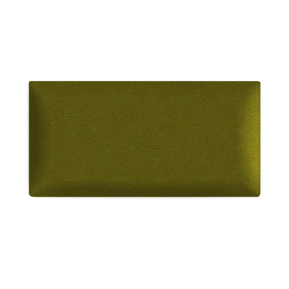 Panel ścienny 30 x 15 cm tapicerowany 3D Wezgłowie w kolorze oliwkowym