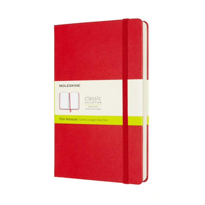 Moleskine Notes Classic L czerwony gładki twarda oprawa 400 stron MOQP062EXPF2