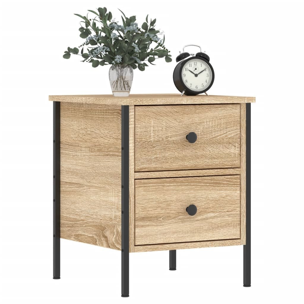 Szafka nocna, dąb sonoma, 40x42x50 cm, materiał drewnopochodny Lumarko!