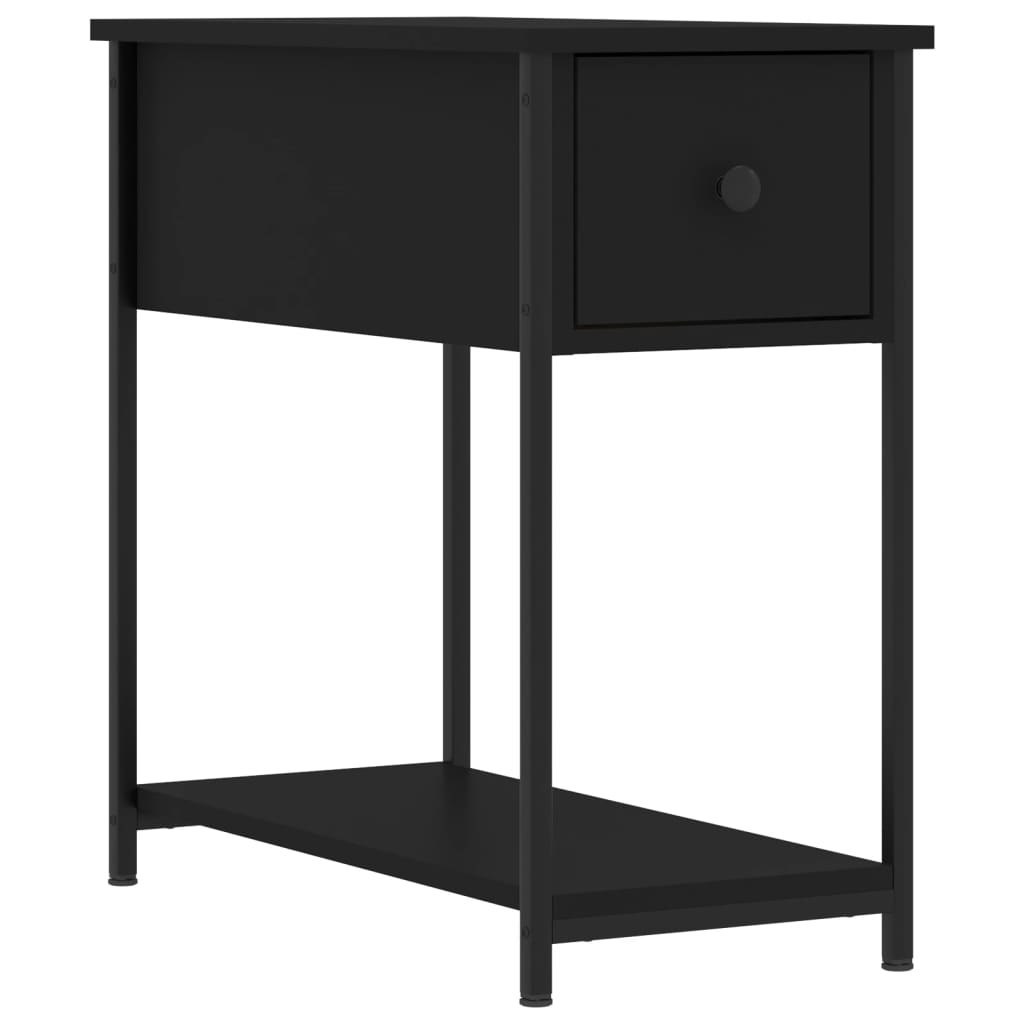 Szafka nocna, czarna, 30x60x60 cm, materiał drewnopochodny Lumarko!