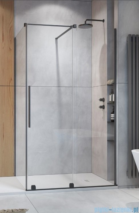 Radaway Furo Kdj Brushed GunMetal kabina 90x75cm prawa szczotkowany GunMetal 10104472-92-01R/10110430-01-01/10113075-01-01