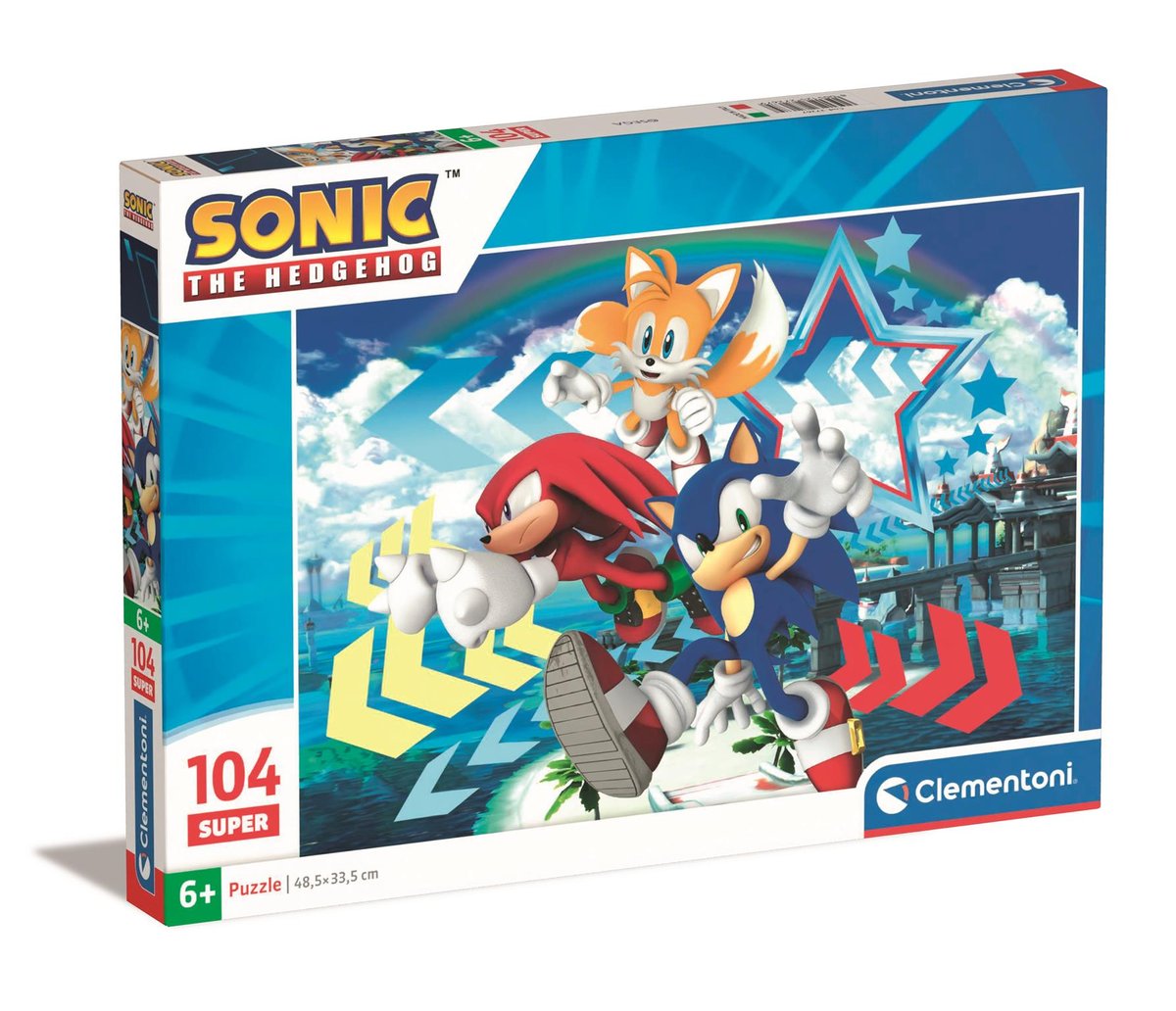 Clementoni, puzzle, Super Kolor Sonic, 27267, 104 el.
