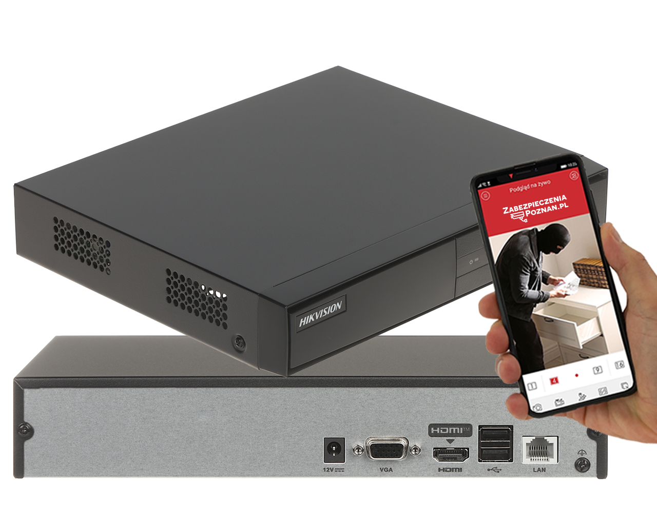 Rejestrator IP Hikvision DS-7104NI-Q1/M na 4 kamery IP do 4Mpx