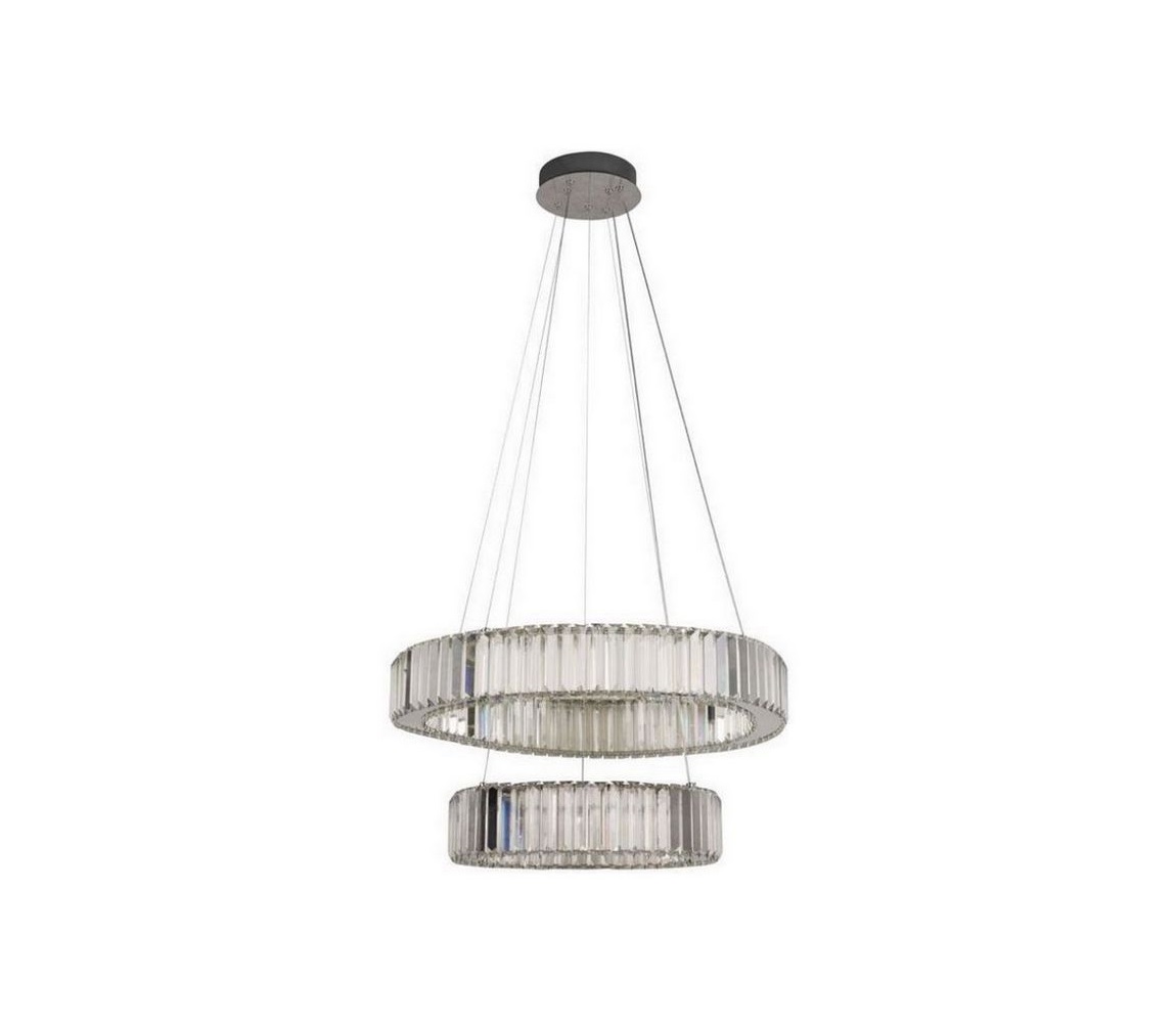 LED Żyrandol ściemnialny na lince LED/65W/230V 3000-6500K chrom + pilot zdalnego sterowania