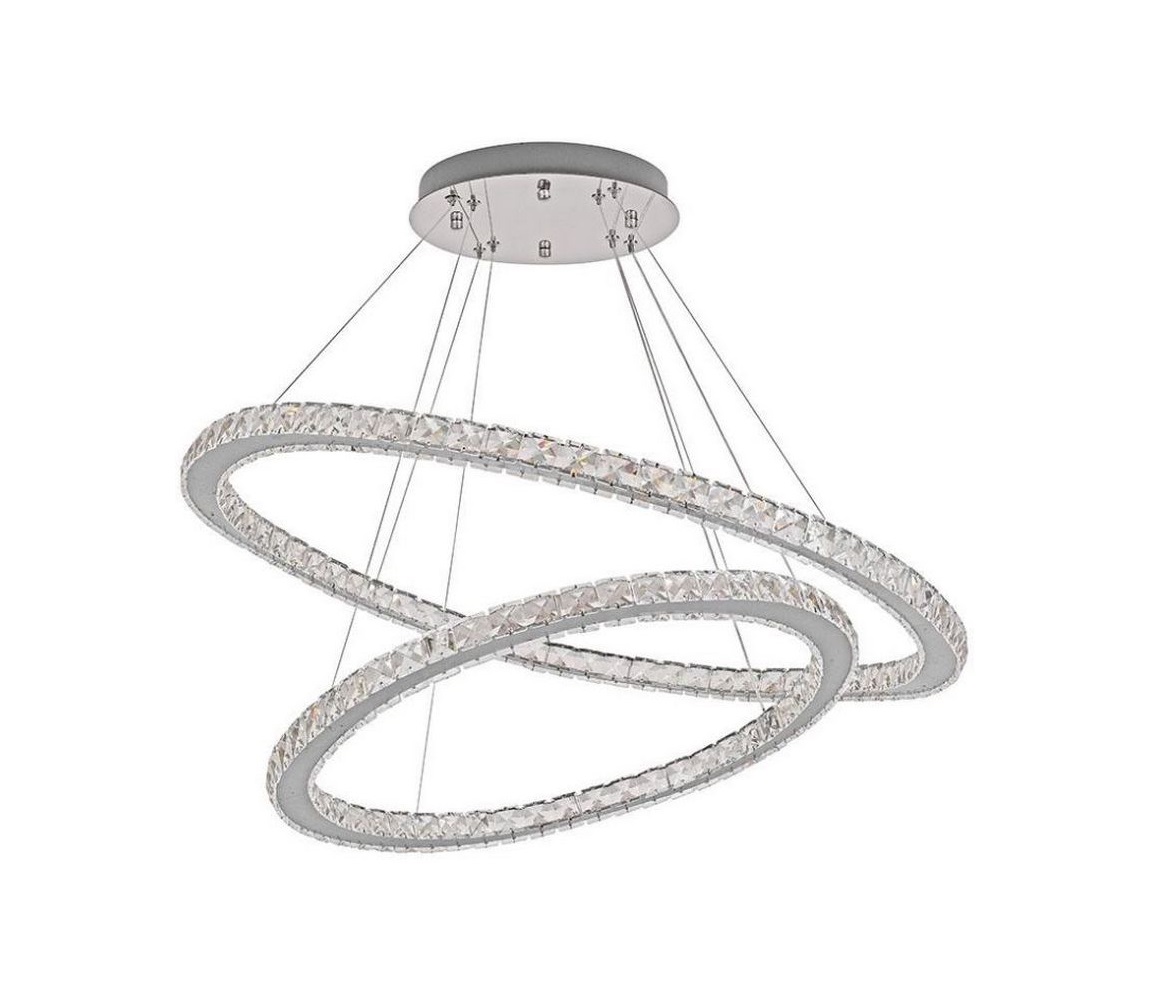 LED Żyrandol ściemnialny na lince LED/160W/230V 3000-6500K srebrny + pilot