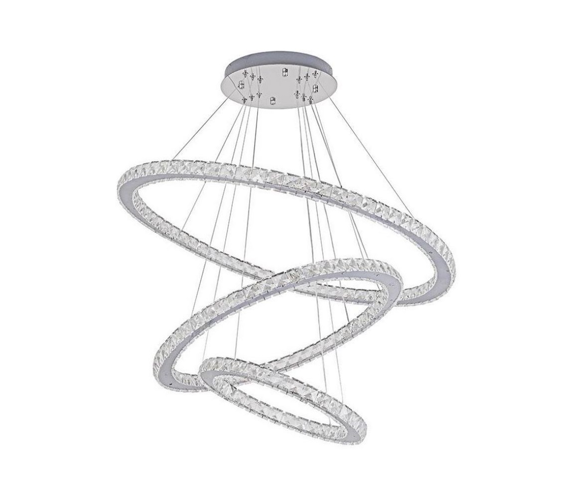 LED Żyrandol ściemnialny na lince LED/210W/230V 3000-6500K srebrny + pilot