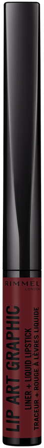 Szminka w płynie Rimmel Lip Art Graphic 2-w-1 810 z konturówką 1,8 ml (3614227448773)
