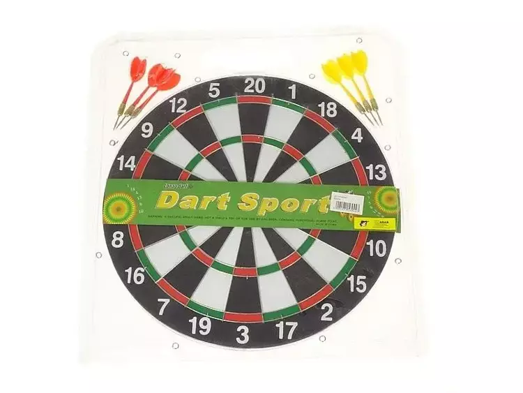Tarcza drewniana 38cm rzutki z ostrymi końcówkami - ADAR