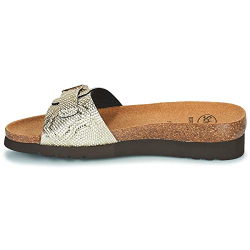 Scholl Ginni, sandały damskie, Platinum (złoty), 36 EU, Platynowe złoto, 36 EU