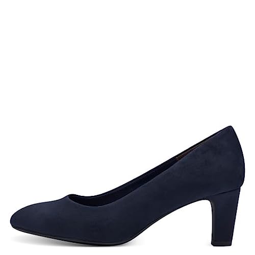 Tamaris Damskie klasyczne czółenka, damskie buty na obcasie, wkładka Touch, grantowy, 37 eu