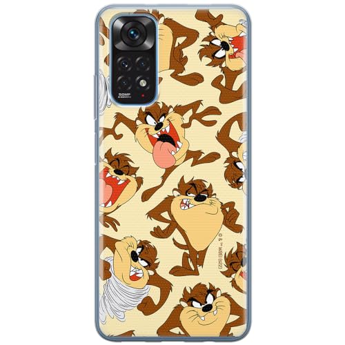 ERT GROUP etui na telefon Xiaomi REDMI NOTE 11/11s 5G/11t 5g/POCO M4 PRO 5G, case oryginalny i oficjalnie licencjonowany przez Looney Tunes, wzór Tasmanian 005, częściowo przeźroczyste