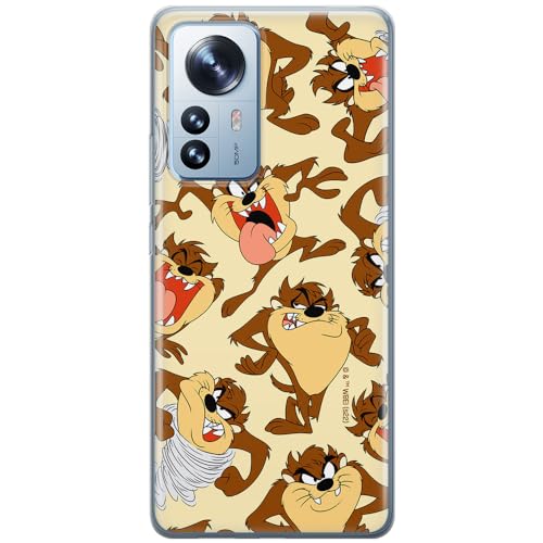 ERT GROUP etui na telefon Xiaomi 12 / 12X, case oryginalny i oficjalnie licencjonowany przez Looney Tunes, wzór Tasmanian 005, optymalnie dopasowane, plecki z TPU częściowo przeźroczyste