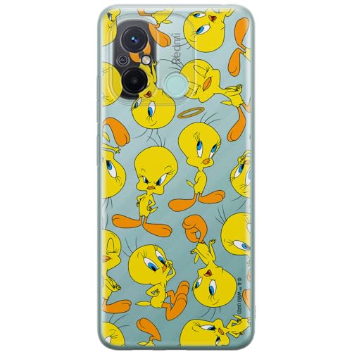 ERT GROUP etui na telefon Xiaomi REDMI 12C/ REDMI 11A, case oryginalny i oficjalnie licencjonowany przez Looney Tunes, wzór Tweety 010, optymalnie dopasowane, plecki z TPU częściowo przeźroczyste