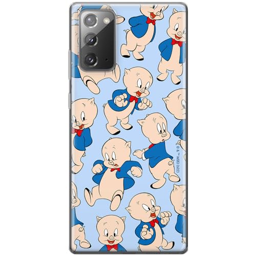 ERT GROUP etui na telefon Samsung GALAXY NOTE 20, case oryginalny i oficjalnie licencjonowany przez Looney Tunes, wzór Porky Pig 001, optymalnie dopasowane, plecki z TPU częściowo przeźroczyste