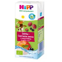 Hipp Napój jabłka-czerwone owoce z wodą źródlaną po 1. roku Bio