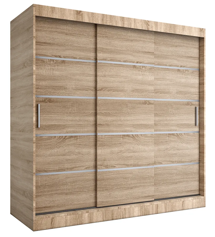 Szafa przesuwna dąb sonoma 200 cm W6-E21