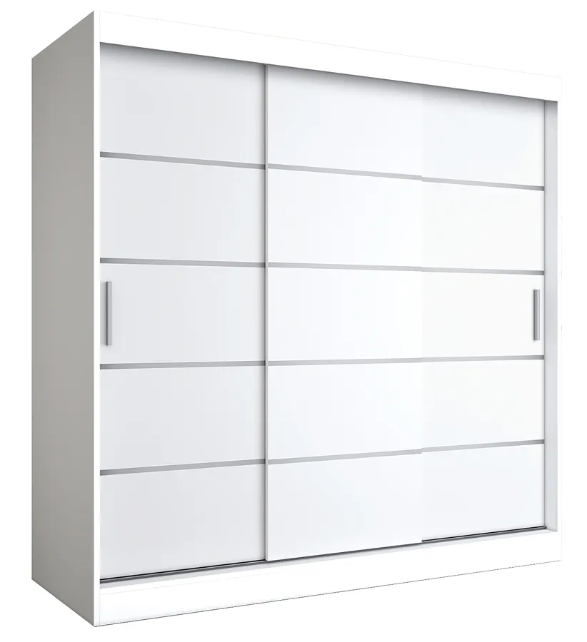 Szafa przesuwna biały mat 200 cm C7-D67