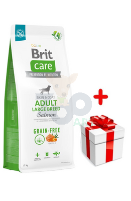 BRIT CARE Dog Grain-free Adult Large Breed Salmon 12kg + niespodzianka dla psa GRATIS!