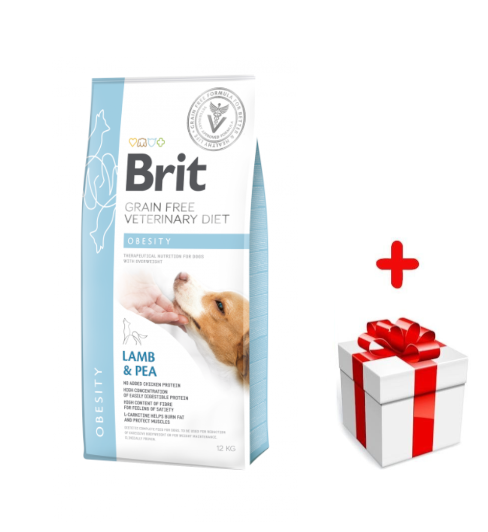 Brit GF veterinary diets dog Obesity 2 kg + niespodzianka dla psa GRATIS