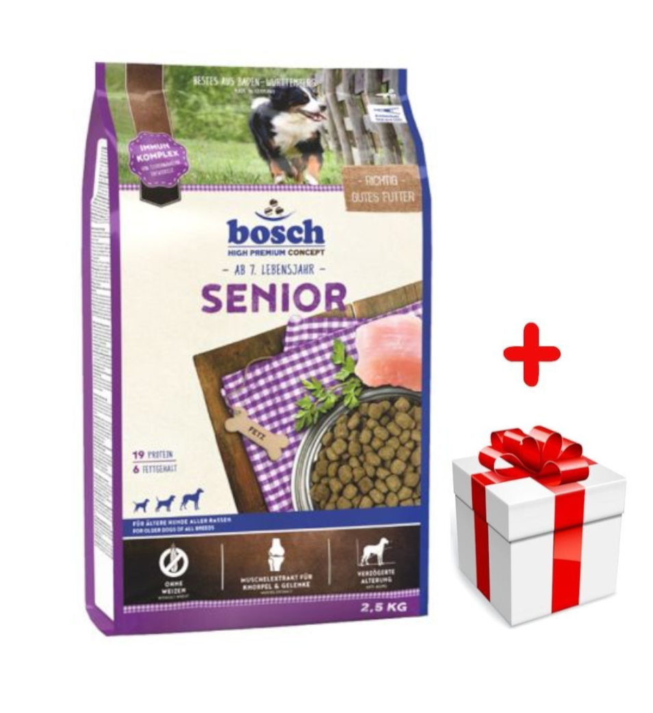 Bosch Petfood Senior (nowa receptura) 2,5kg  + niespodzianka dla psa GRATIS