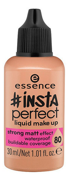 Essence #INSTA PERFECT Liquid Make Up - Wodoodporny, matujący podkład w płynie - 80 - #HOT CHOCOLATE ESSPMWPPL-WPL-03