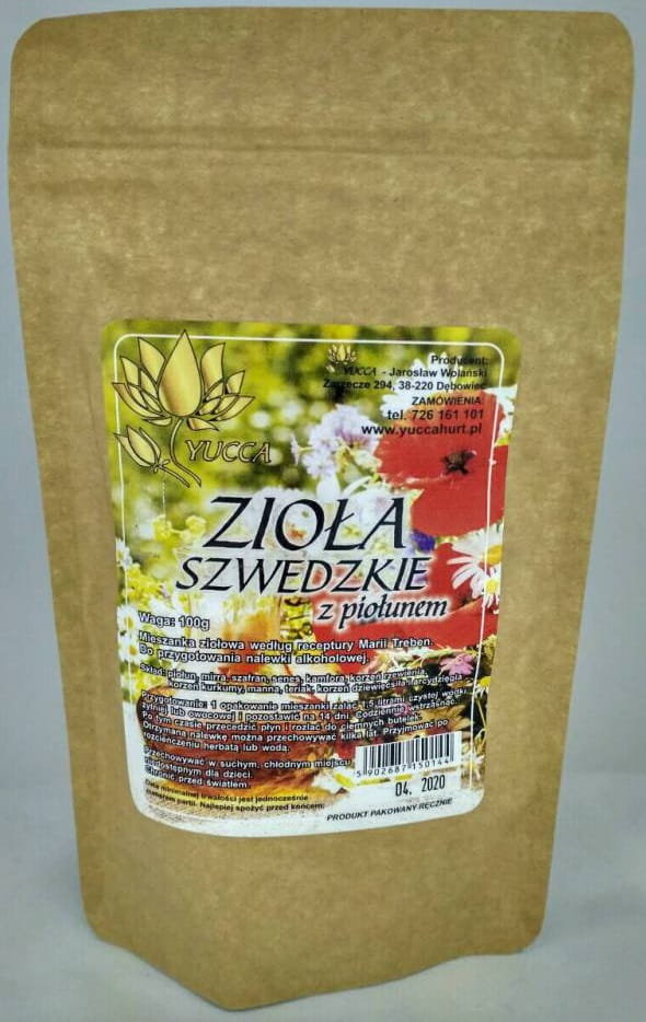Zioła Szwedzkie z Piołunem 100g - Yucca