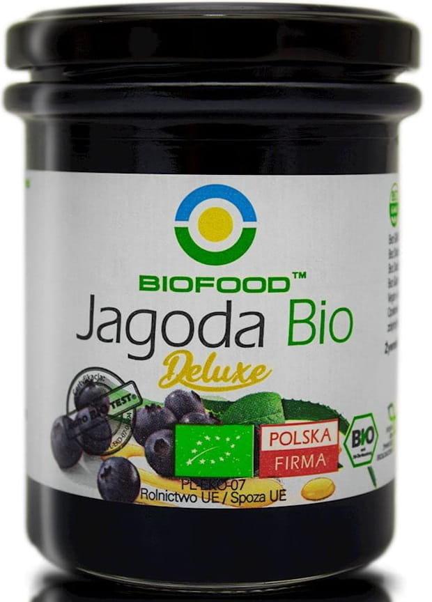 Bio Food JAGODA DELUX BEZGLUTENOWA BIO 240 g (110 g) - 5902693122203